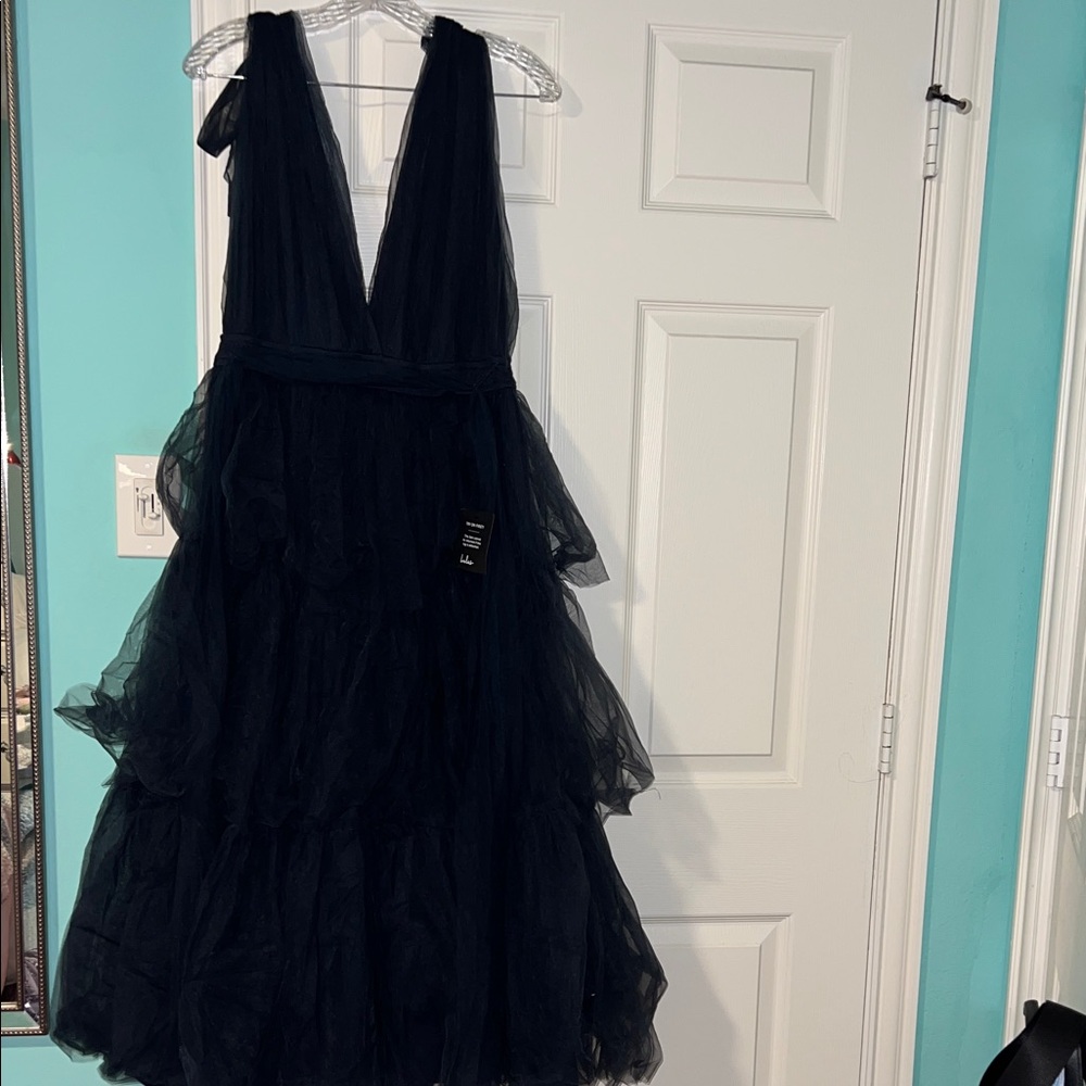 Lulu's Navy Blue Tulle Dress